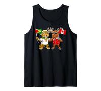 Guyana Canada Flag Guyanese Roots Canadian Heritage Tank Top