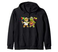Guyana Ecuador Flag Guyanese Roots Ecuadorian Heritage Zip Hoodie