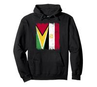 Guyana Egypt Half Flag Guyanese Egyptian Heritage Pullover Hoodie
