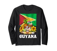 Guyana Flag Guyanese Roots Guyana Travel Guyanese Heritage Long Sleeve T-Shirt