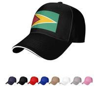 Guyana Flag Hat Guyanese Caps for Men Women Flag of Guyana Baseball Cap Trucker Dad Hat Black