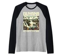 Guyana Flag Home Country Homeland Proud Guyanaese Roots Raglan Baseball Tee