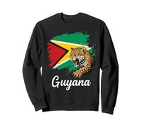 Guyana Flag Jaguar Roar National Pride Sweatshirt
