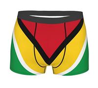 Guyana Flag Men's Underwear Breathable Boxer Briefs Stretch Trunks