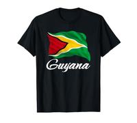 Guyana Flag Patriotic Men Women Kids Guyanese Value Graphic T-Shirt