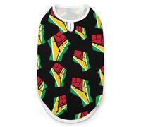 Guyana Flag Resist Dog And Cat Clothes Pet Summer Sleeveless T Shirt Basic Vest 2XL