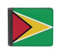 Guyana Flag Slim Bifold Wallet Minimalist Wallets Pouch with Card Slots for Men Women