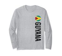 Guyana Flag Vertical Long Sleeve T-Shirt