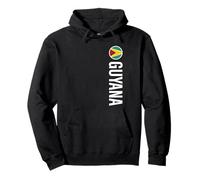 Guyana Flag Vertical Pullover Hoodie