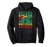 Guyana Guyanese Pride Coquette Bow Flag Pullover Hoodie