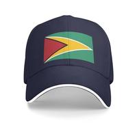 Guyana Hat Guyana Flag Baseball Cap Guyanese Hat for Women Men Trucker Hat Dad Hat Adjustable Hat, Navy Blue, One size