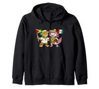 Guyana Mexico Flag Guyanese Roots Mexican Heritage Zip Hoodie
