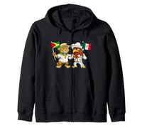 Guyana Mexico Flag Guyanese Roots Mexican Heritage Zip Hoodie