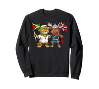 Guyana Norway Flag Guyanese Roots Norwegian Heritage Sweatshirt