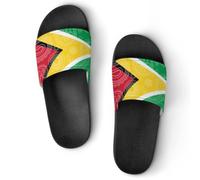 Guyana Paisley Flag House Slippers Non-Slip Shower Shoes
