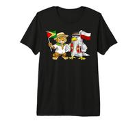 Guyana Poland Flag Guyanese Roots Polish Heritage Premium T-Shirt