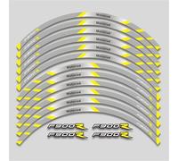 GuyAna Tank protector Motorcycle Wheel Sticker Decal Accessories For BMW F900R F 900R F900 R Wheel Decals Reflective Stickers(GRAY Yellow)