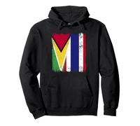 Guyana Thailand Half Flag Guyanese Thai Roots Pullover Hoodie