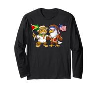 Guyana USA Flag Guyanese American Roots Guyana Heritage Long Sleeve T-Shirt