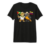 Guyana Venezuela Flag Guyanese Roots Venezuelan Heritage Premium T-Shirt