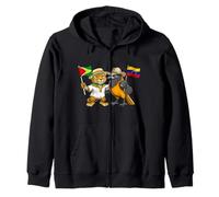 Guyana Venezuela Flag Guyanese Roots Venezuelan Heritage Zip Hoodie