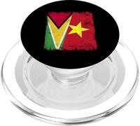 Guyana Vietnam Half Flag Guyanese Vietnamese History PopSockets PopGrip for MagSafe