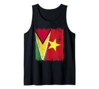Guyana Vietnam Half Flag Guyanese Vietnamese History Tank Top