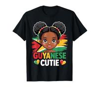 Guyanese Cutie Girl Flag Colors Guyana Cultural Pride T-Shirt