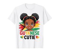Guyanese Cutie Girl Flag Colors Guyana Cultural Pride T-Shirt