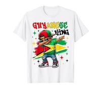 Guyanese King dabbing Guyana Flag Pride for Kids T-Shirt