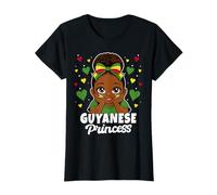 Guyanese Princess Girl Roots Cute Guyana Flag Heritage T-Shirt