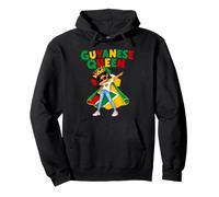 Guyanese Queen Dabbing Girl Guyana Flag Crown African women Pullover Hoodie