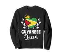 Guyanese Queen Guyana Flag Proud Guyanese Woman Sweatshirt