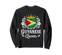 Guyanese Queen Guyana Flag Proud Guyanese Woman Sweatshirt
