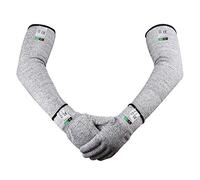 Guyarns Cut Resistant Gloves and Sleeves Set, EN388 Certified and Rated Level 5 (Highest) Cut Resistance, Protective Gloves and Sleeves (L)