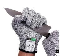 Guyarns Cut Resistant Gloves Protective Gloves Food Grade Level 5 Protection and EN388 Certified Safety Gloves Garden Works, Heep Cooking Gloves for Oyster Shucking, Welding and Wood Carving (M)