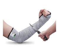 Guyarns Cut Resistant Sleeves, Protective Arm Sleeves for Arms Work, EN388 Certified and Rated Level 5 (Highest) Cut Resistance, Slash Resistant Sleeves for Garden Kitchen Work (L)