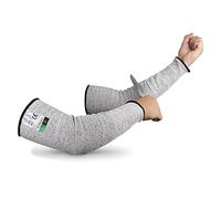 Guyarns Cut Resistant Sleeves, Protective Arm Sleeves for Arms Work, EN388 Certified and Rated Level 5 (Highest) Cut Resistance, Slash Resistant Sleeves for Garden Kitchen Work (L)