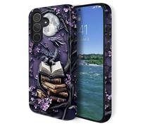 GUYBFADFG Compatible for Samsung Galaxy S26 FE 5G Case,Double Layer Shockproof Protection Heavy Duty Phone Cover,Purple Dragon Book Moon
