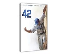 GUyfam Jackie Robinson Poster Baseball Star Sport Poster (8) Canvas Poster Wall Art Decor Print Picture Paintings for Living Room Bedroom Decoration 12x18inch(30x45cm)