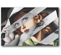 GUYFAM Tamara De Lempicka Poster Retro Canvas Painting Tamara De Lempicka Wall Art Tamara De Lempicka Prints Home Wall Decor Picture 60x80cm No Frame