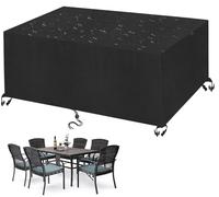 Guying Art Garden Furniture Cover,80x80x60cm Waterproof Garden Table Cover 600D Heavy Duty Oxford Polyester for Outdoor Patio Rectangular Chair and Table Rattan Sofa Cover