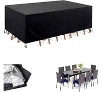 Guying Art Outdoor Sofa Cover,130x100x105cm Rectangular Windproof and Anti-UV Patio Table Chairs Sofa Covers 600D Oxford Fabric Anti-UV Patio Set Cover