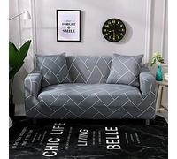 GUYIRT 1 Piece Stretch Printed Couch Cover Stretch Sofa Covers Universal Patterned Sofas Slipcovers for Sofas Loveseat Armchair Living Room Furniture -AR-3 Seat 180-230cm