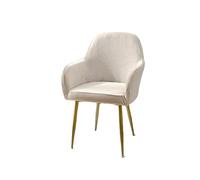 GUYIRT 2 Pack Curved Back Chair Covers, Velvet Armless Chair Slipcover Non Slip Washable Dining Room Chair Covers with Arms-gold