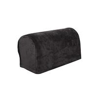 GUYIRT 2PCS Velvet Armchair Cover Spandex Stretch Armrest Cover Anti-Slip Arm Cover for Chairs and Sofas -grey