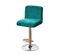 GUYIRT Bar Stool Cover Velvet, 2 4 6 Pieces Swivel Bar Stools Slipcovers, Washable Slipcover for Short Back Stool Chairs-blue-Set of 4