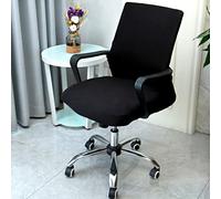 GUYIRT Computer Chair Slipcover Printed Office Chair Cover Soft Rotating Chair Slipcovers with Durable Zipper High Back Office Seat Cover -2-Large