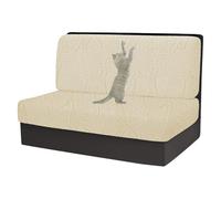 GUYIRT Rv Dinette Cushion Covers Jacquard, Camper Cushion Slipcovers Stretch Fabric, Rv Bench Seat Covers for Dogs Cats Kids (beige,set of 1)