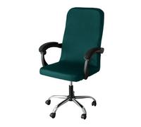 GUYIRT Solid Color Computer Office Chair Covers, Dustproof Chair Slip Cover Universal High Back Executive Office Chair Slipcovers-green-Medium